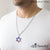 David Star Stainless Steel Necklace with US flag - Style 1 - Monera-Design Co., Ltd