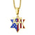 David Star Stainless Steel Necklace with US flag - Style 3 - Monera-Design Co., Ltd