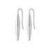 Trendy Round Stainless Steel Cone Drop Bar Earrings