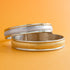 Sparkly Stainless Steel Solid Slip-On 12 MM Bangle