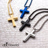Steel Box Chain Cross Necklace for Men & Women, 16-24 Inch