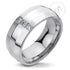 Men Classic Design with 3 Cubic Zircon Stainless Steel Ring and PVD