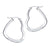Stainless Steel Crystal Hoop Earrings