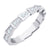 Geometric CZ Band Ring Stainless Steel
