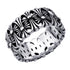 Gothic Floral Band Ring Stainless Steel