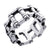 Mens Biker Chain Link Stainless Steel Ring