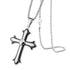 Stainless Steel Cross Layered Necklace for Men and Women