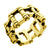 Mens Biker Chain Link Stainless Steel Ring