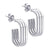 Geometric Triple Line Hoop Earrings Stainless Steel