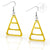 Concentric Triangle Drop Hook Steel Earrings - Monera-Design Co., Ltd