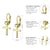 Small Cross CZ Stud Dangle Lever Back Steel Earrings - Monera-Design Co., Ltd