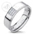 Steel Ring with 9 Center CZ Stones - Monera-Design Co., Ltd
