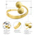 Sparkly Balls Beads Open Wrap Around Steel Ring - Monera-Design Co., Ltd