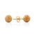 Sandblasted Stud Ball Steel Earrings - Monera-Design Co., Ltd