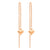 Heart Love Cute Dainty Drop Threader Dangle String Earrings - Monera-Design Co., Ltd