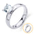 Half Round Women Engagement Steel Ring - Monera-Design Co., Ltd