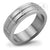 Bricks Design Two Tones Steel Ring - Monera-Design Co., Ltd