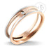 Laser Cut Rose Gold Steel Ring