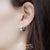 Huggies 7 MM Steel Earrings With 3 Lines - Monera-Design Co., Ltd