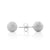 Sandblasted Stud Ball Steel Earrings - Monera-Design Co., Ltd