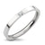 Tiny Steel Ring with Middle CZ - Monera-Design Co., Ltd