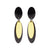 Oval Shape 2 Tone Steel Earrings - Monera-Design Co., Ltd