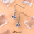 Sparkly Square CZ Dangle Drop Steel Earrings - Monera-Design Co., Ltd