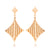 Steel Sparkly Diamond Shaped Layered Earrings - Monera-Design Co., Ltd