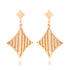 Steel Sparkly Diamond Shaped Layered Earrings