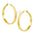 Gold Hoop Steel Earrings - Monera-Design Co., Ltd