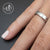Stainless Steel CZ Wedding Band 4 mm Simple Ring - Monera-Design Co., Ltd