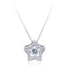 Silver 925 Star Necklace With CZ And Rhodium Plated
