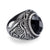 Steel Vintage Celtic Signet Stone Ring for Men - Monera-Design Co., Ltd