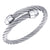 Twisted Thick Cable Wire Steel Bangle - Monera-Design Co., Ltd
