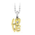Stainless Steel Love small Pendant with CZ stone - Monera-Design Co., Ltd