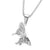 Cubic Zirconia 3D Butterfly Steel Necklace - Monera-Design Co., Ltd