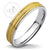 Sand Blast Thin Design Two Tones Steel Ring - Monera-Design Co., Ltd