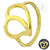 Open Love Heart Fancy Steel Ring - Monera-Design Co., Ltd