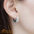 Surgical Steel Cross Huggies Earrings Satin Finish - Monera-Design Co., Ltd