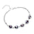 Drop Shape Rainbow CZ Silver 925 Bracelet With Rhodium Plating - Monera-Design Co., Ltd