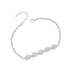 Silver 925 Bracelet With Drops Bar And Rhodium Plated