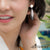 Steel Dangle Drop Stud Layered Feather Earrings - Monera-Design Co., Ltd
