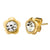 Stud Flower Gold Steel Earrings - Monera-Design Co., Ltd