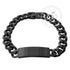 Steel Plain ID Link Thick Bracelet