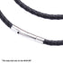 Steel Braided Leather 3 MM Cord Wrap Magnetic Clasp