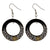 Organic Classic Painted Wood Earrings With Hooks - Monera-Design Co., Ltd