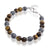 Stainless Steel bracelet with tiger eye beads and black beads mixed - Monera-Design Co., Ltd