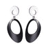 Drop Stainless Steel Earrings 2 Tones