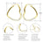 Heart Shape Love Steel Large Statement Hoop Earrings - Monera-Design Co., Ltd
