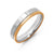 Romaine Letters Steel Ring with Rose Gold PVD on The edge - Monera-Design Co., Ltd